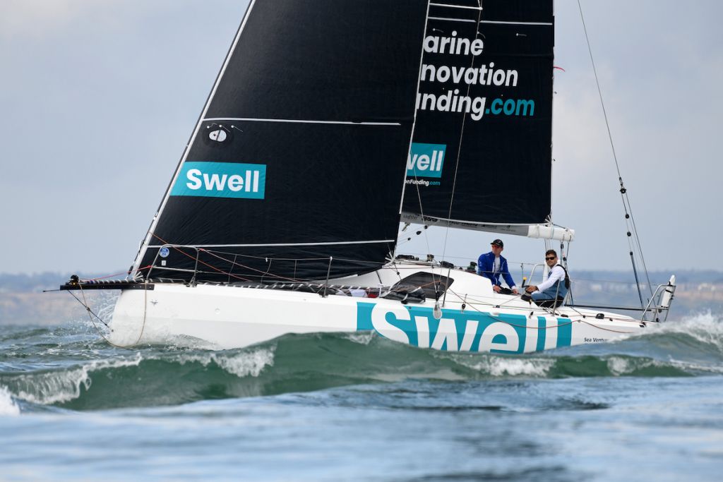 Henry Bomby & Sam Matson won IRC Three racing Sun Fast 3300 Swell © Rick Tomlinson/RORC