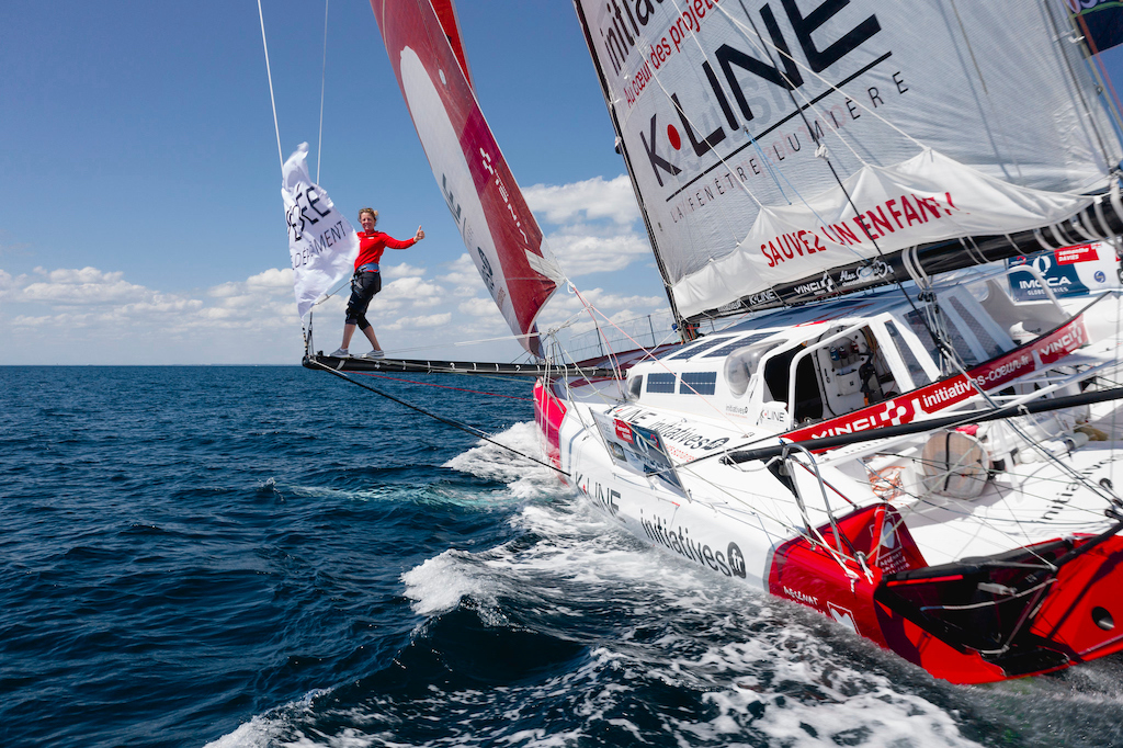 Sam Davies, the British Vendée Globe and Volvo Ocean Race skipper was inspired by the Rolex Fastnet Race from a young age  © Maxime Horlaville / polaRYSE / Initiatives Coeur 