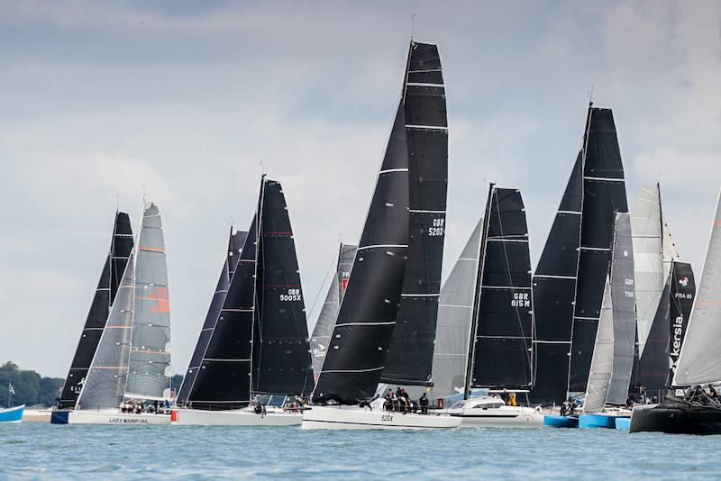 130 boats for the 2021 RORC Cowes-Dinard-St Malo Race © Paul Wyeth/RORC