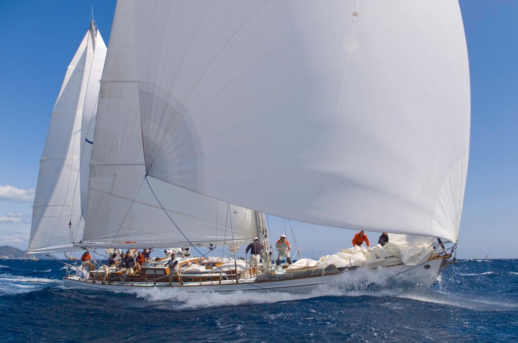 Celebrating the 60th anniversary of her line honours victory - the Italian owned 1961 van de Stadt-designed 73ft ketch Stormvogel © James Robinson Taylor/jrtphoto.com