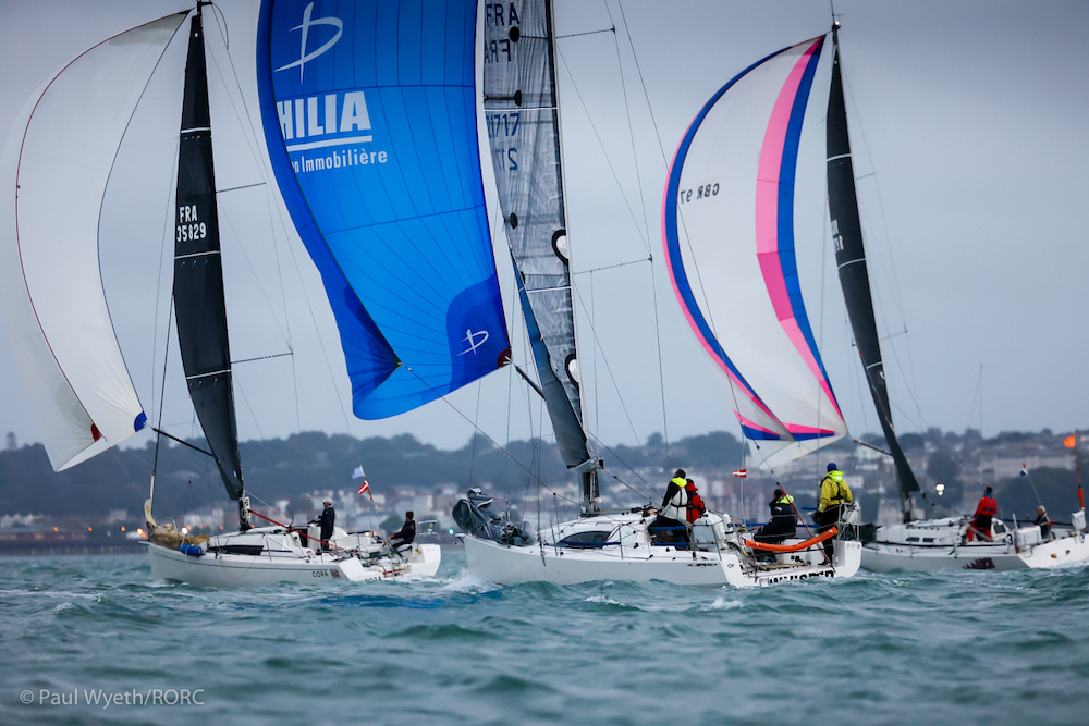 IRC Two-Handed teams racing in the RORC Castle Rock Race © RORC/Paul Wyeth 