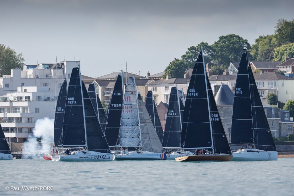 30 teams racing in IRC Two-Handed in the RORC De Guingand Bowl Race © Paul Wyeth/pwpictures.com 