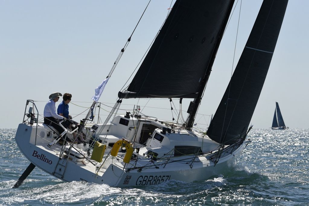 Bellino, sailed by Rob Craigie and Deb Fish, runners up in 2022 Double Handed National Championship © Rick Tomlinson/RORC
