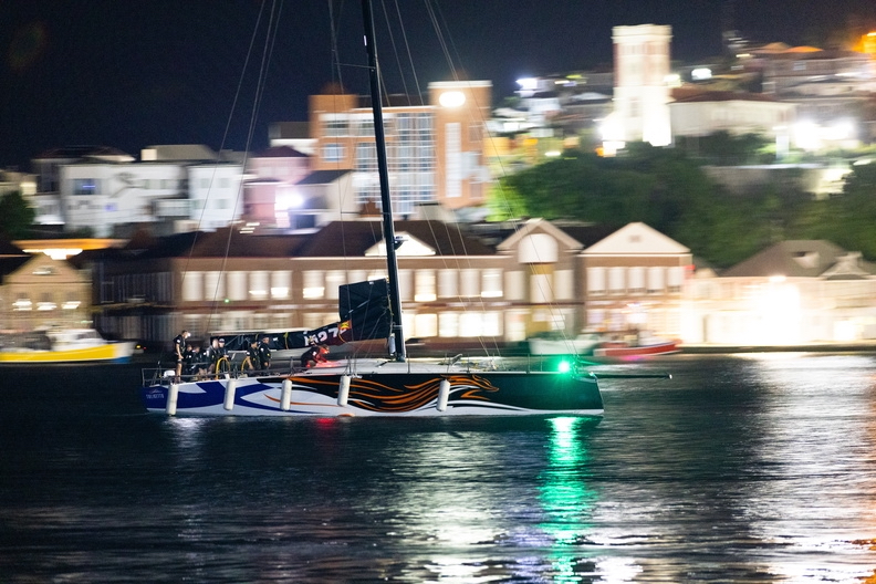 Arto Linnervuo and the crew on the foiling Infiniti 52 Tulikettu (FIN) crossed the finish line with an elapsed time of 11d 10h 33m 46s  © Arthur Daniel/RORC