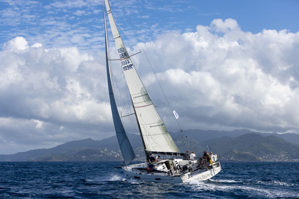 Pata Negra has won IRC One and completed the RORC Transatlantic Race in just under 14 days © Arthur Daniel/RORC