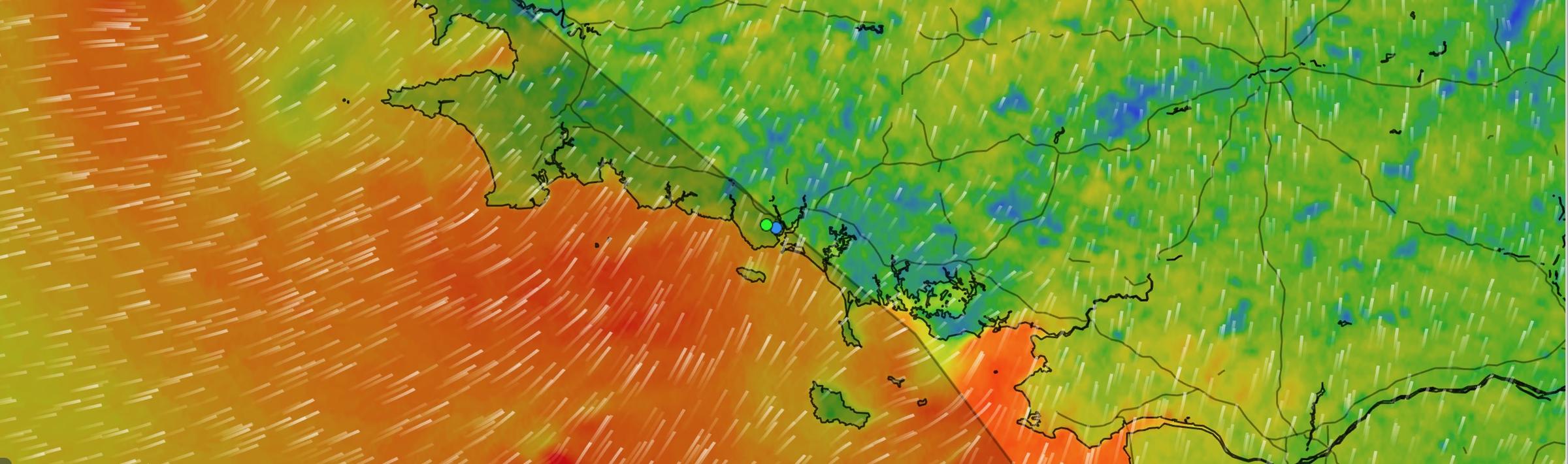 Forecast Lorient 25 September © PredictWind